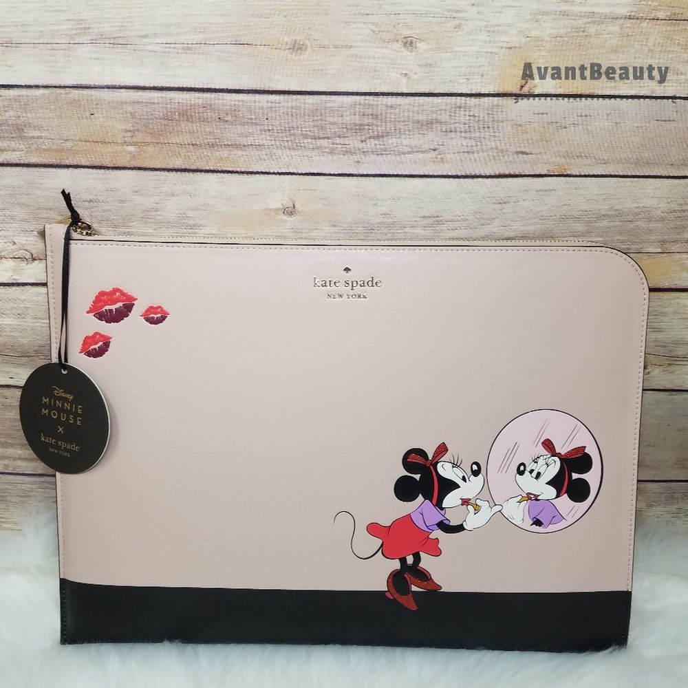 Kate Spade Minnie Mouse Beige Black Laptop Case - Picture 6 of 10